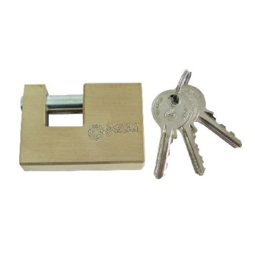 Lacat monobloc de alama 65mm / blister