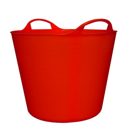 recipient flexibil cu manere - 27l / rosu
