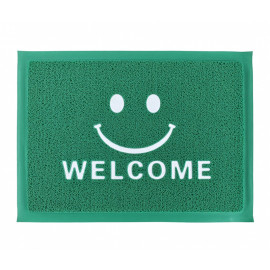 covoras intrare tip-lufa - 38x58cm / welcome verde hapy