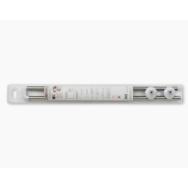 bara perdea dus inox tip-l - 80x80cm
