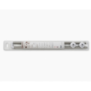 Bara perdea dus inox tip-l - 80x80cm