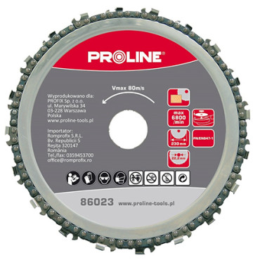 Disc cu lant pentru lemn 230mm