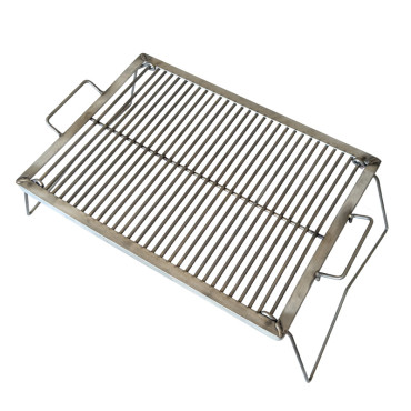 Gratar inox tip portabil cu picioare si rama 52x37cm