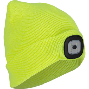 Caciula cu iluminare (detasabila) / 4 leduri / galben