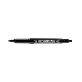 marker permanent industrial ascutit 0.5mm / alb