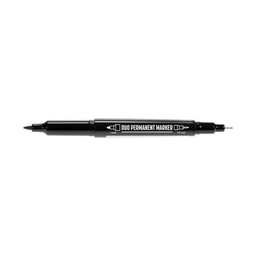 Marker permanent industrial ascutit 0.5mm / alb