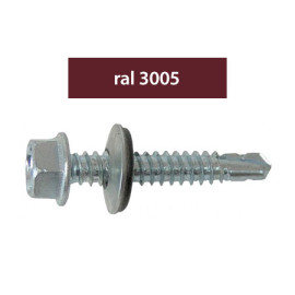 suruburi perforatoare ral3005-visiniu 4.8x35mm, 250/set