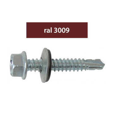 Suruburi perforatoare ral3009-rosu 4.8x35mm, 250/set