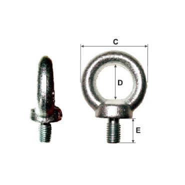 Inel cu surub incorporat m14 / 30mm/50mm
