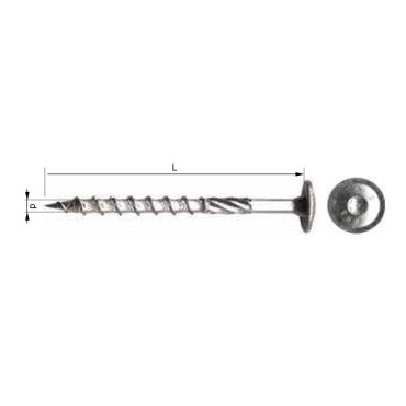 Suruburi cu cap torx torbante t30 6x120mm, 100/set