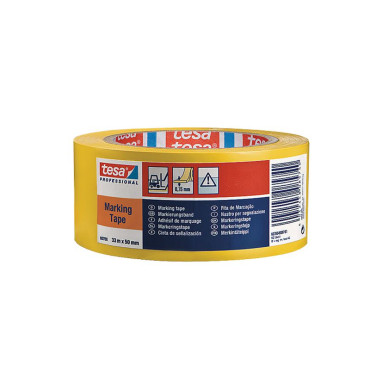 Banda adeziva marcare 50mm / 33m - galben/galben