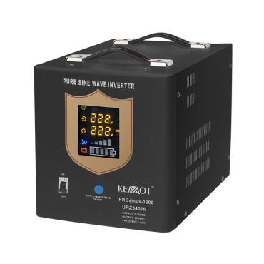 Ups cu sinus pur - 12v / 1200w / negru