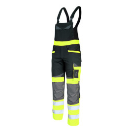 salopeta reflectorizanta slim-fit / verde - l
