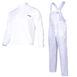 costum lucru subtire / alb - s/h-164