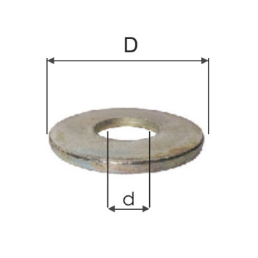 Saibe zincate late subtiri m4 (4.3/11.7mm), 1000/set