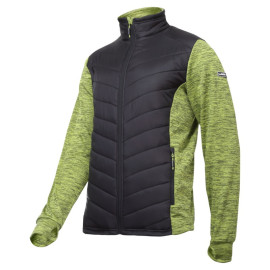 jacheta cu imprimeu si matlasare / verde-negru - s
