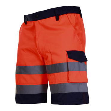 Pantalon reflectorizant scurt / portocaliu - s