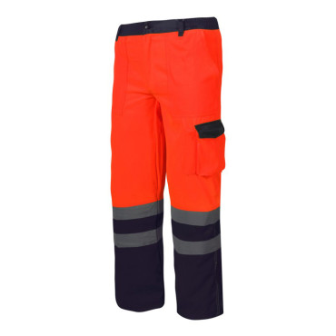 Pantalon reflectorizant / portocaliu - s