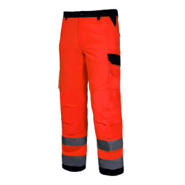 pantalon reflectorizant premium / portocaliu - s