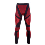 pantalon de corp termoactiv / negru-rosu